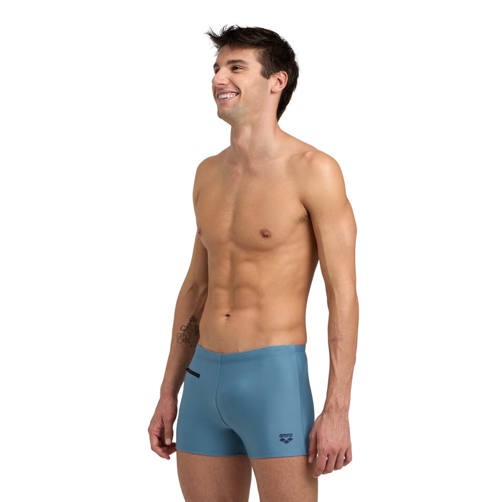 Arena Arena Zip Swim Short in GRAU