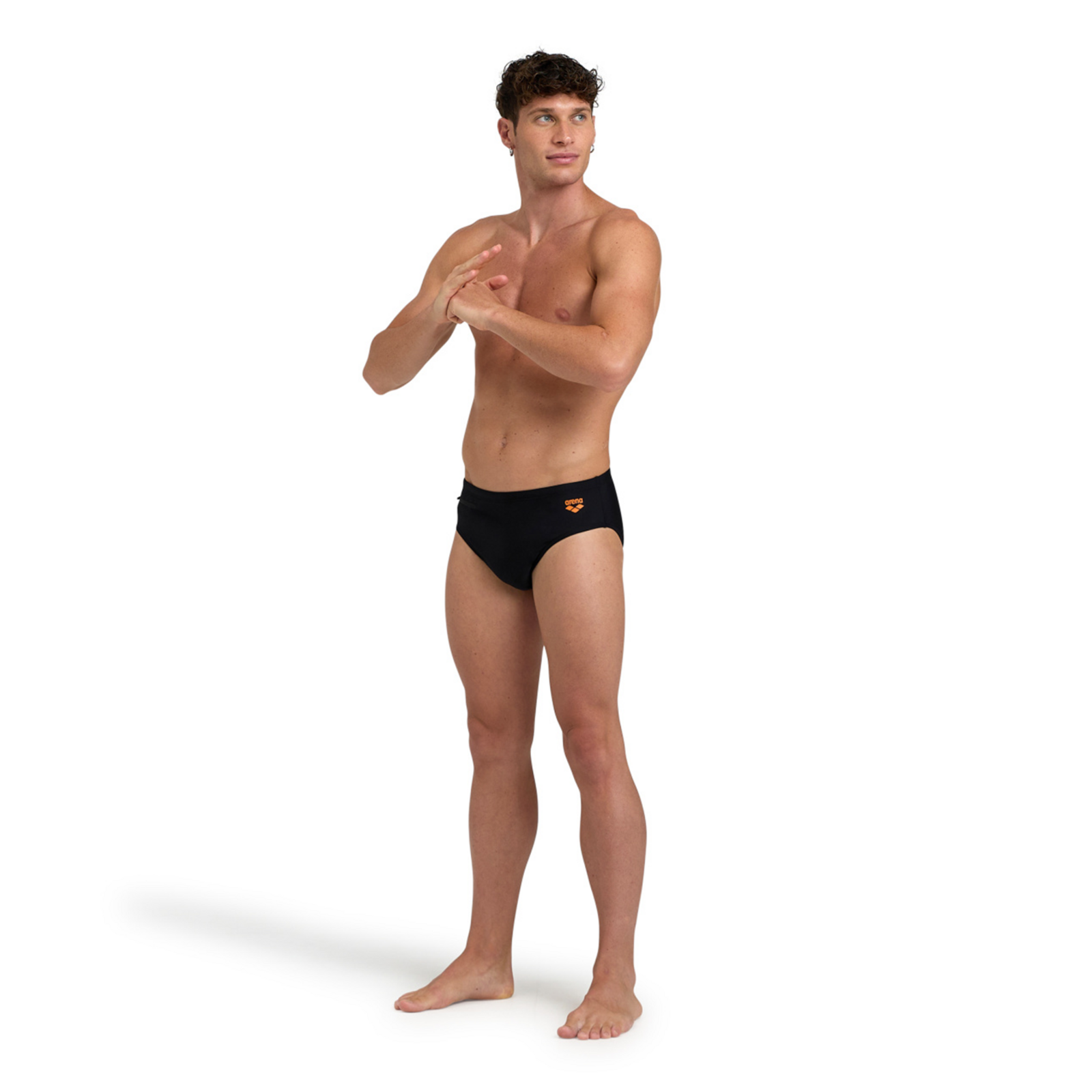 Arena Arena Zip Brief 9Cm Swim Slip in SCHWARZ