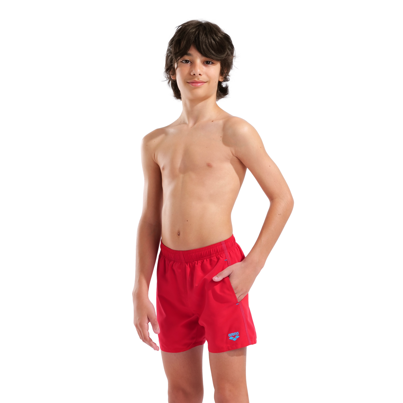 Arena Beach Boxer Solid R in ROT