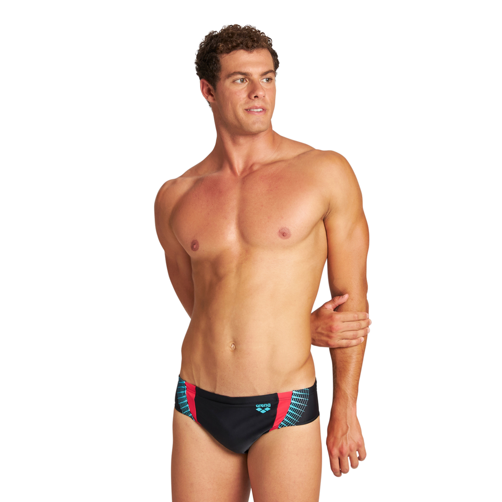 Arena Threefold Brief R Swim Slip in SCHWARZ