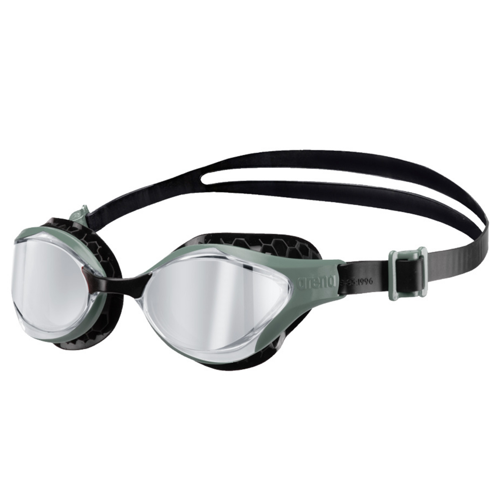 Arena Air-Bold Swipe Mirror Trainingsschwimmbrille in SCHWARZ