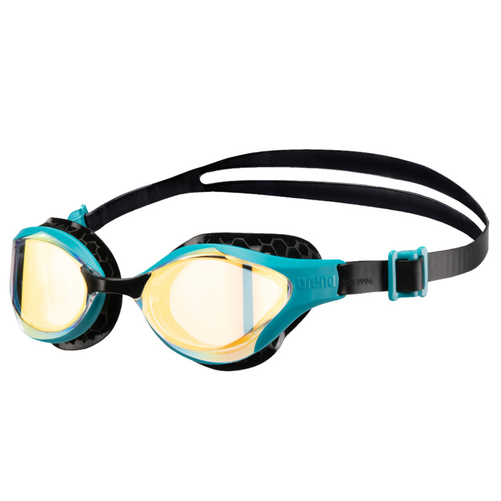 Arena Air-Bold Swipe Mirror Trainingsschwimmbrille in SCHWARZ