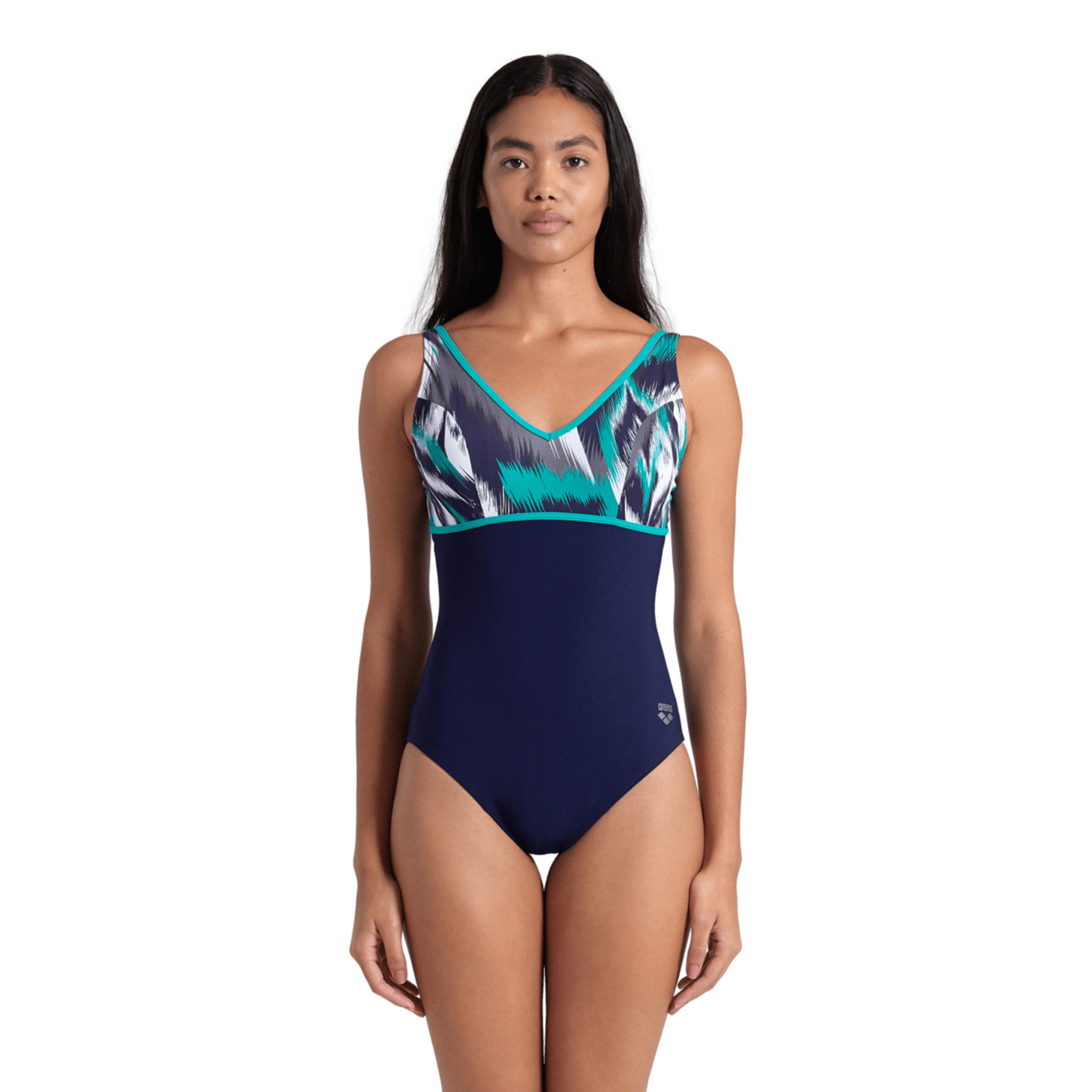 Arena W Bodylift Swimsuit Jennifer Wing Back C Cup Figurformender Badeanzug in BLAU