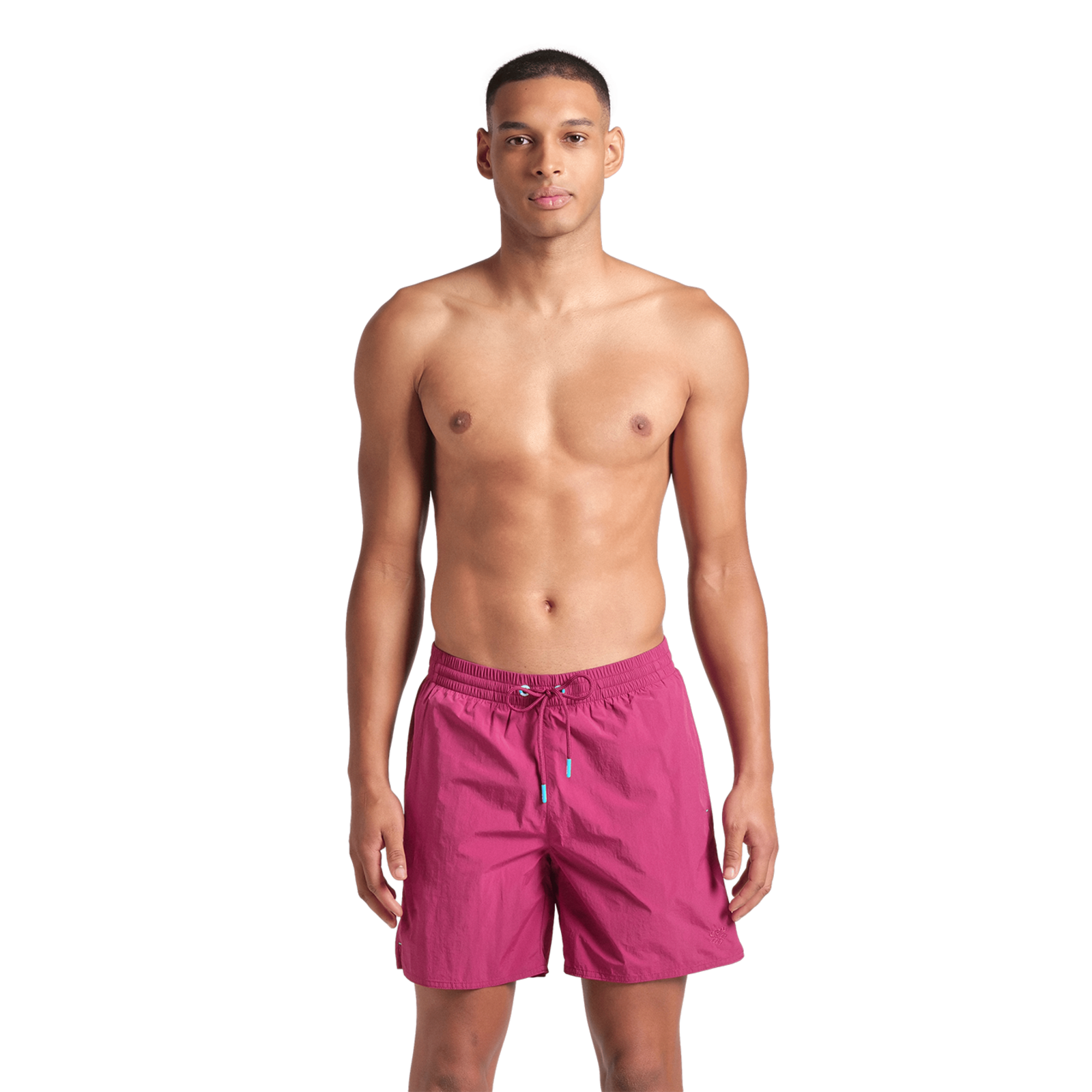 Arena M Arena Solid Boxer Beach Short in VIOLETT