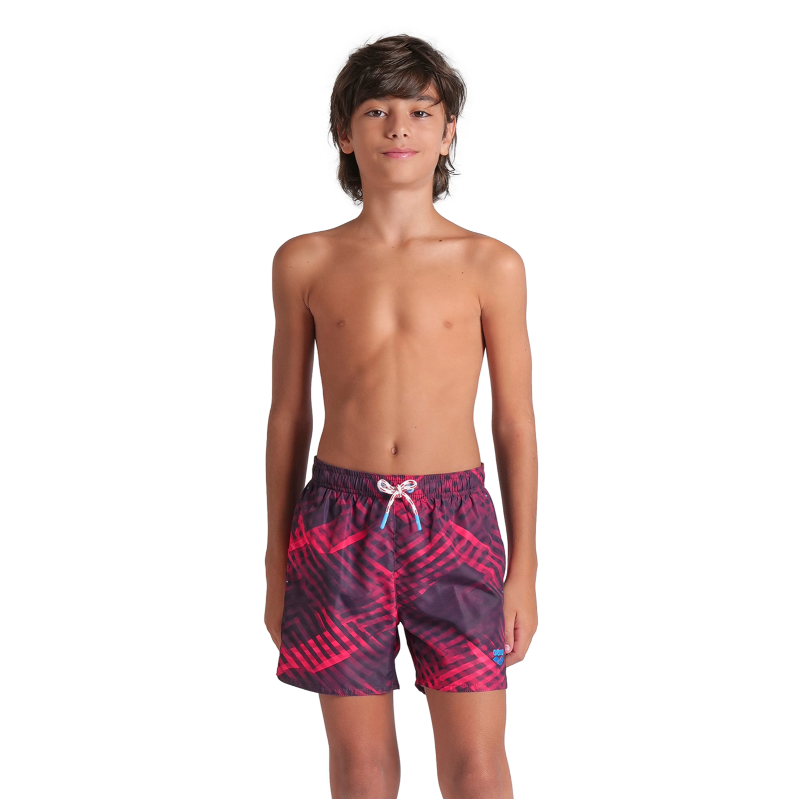 Arena B Beach Boxer Allover Beach Short in ROT