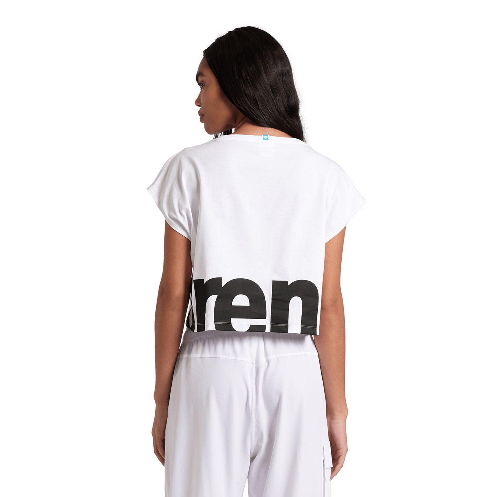 Arena W Arena Logo Crop Tee T-Shirt in WEISS