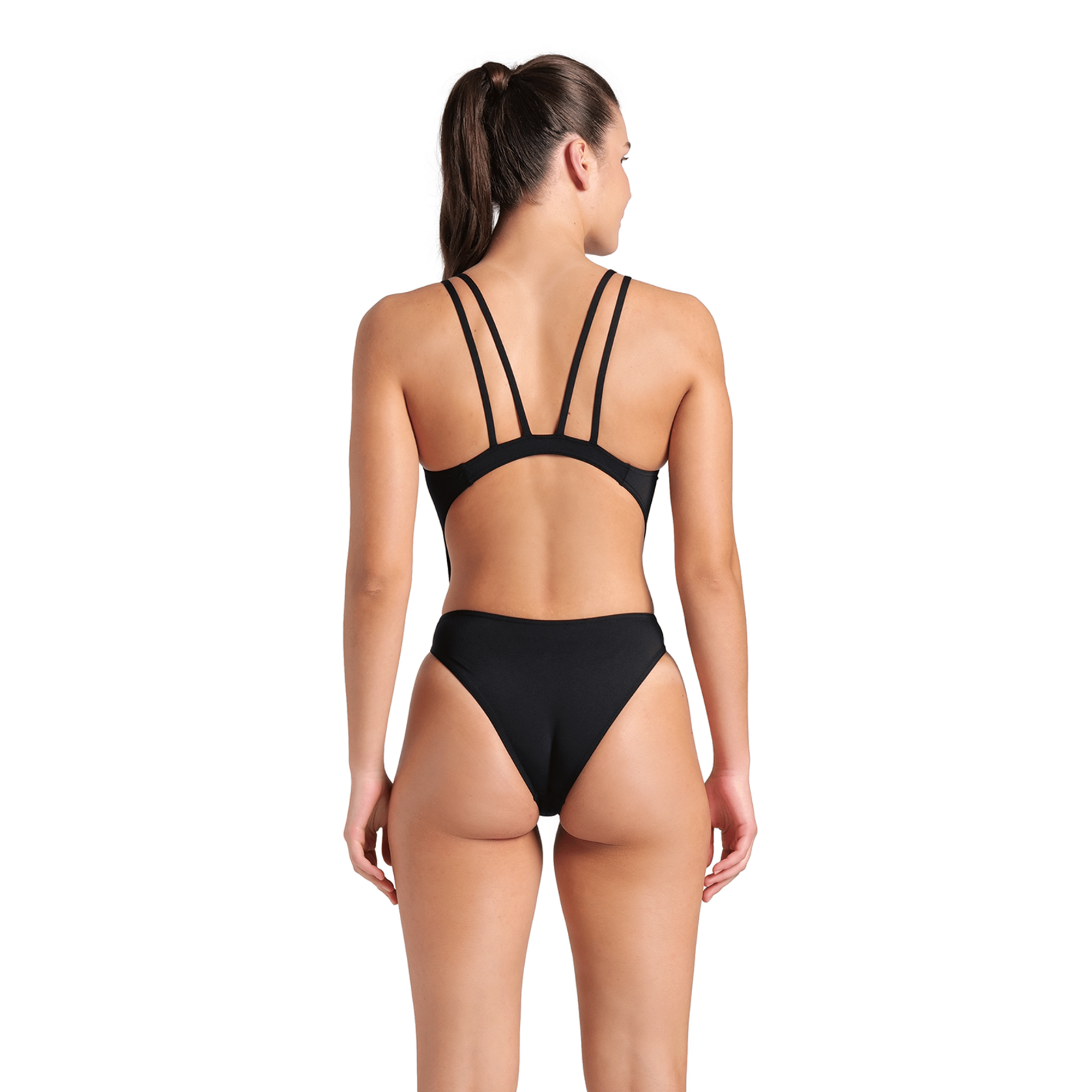 Arena W Arena Swimsuit Tech Multi Solid Badeanzug in SCHWARZ