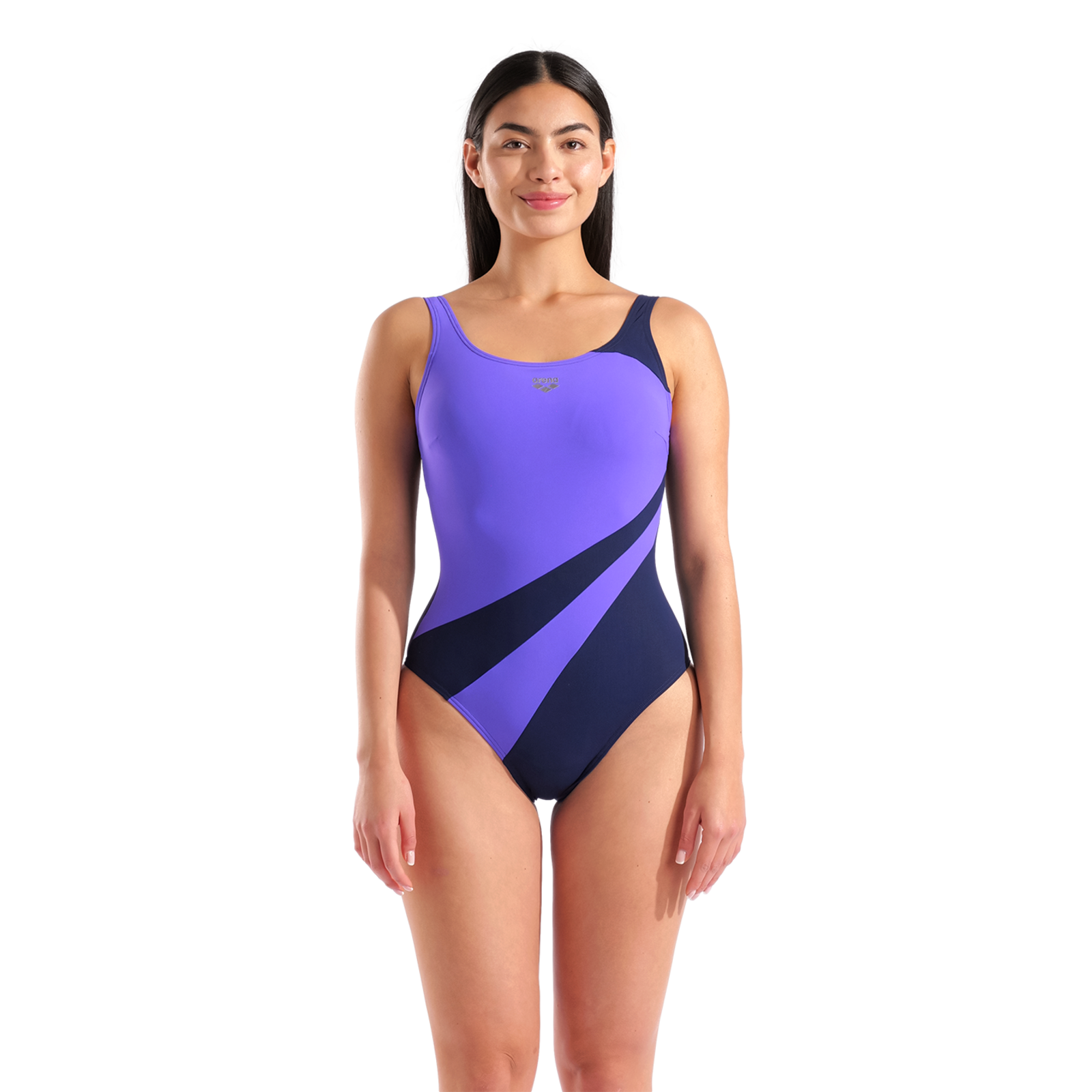 Arena W Arena Swimsuit Liliana U Back C Cup Figurformender Badeanzug in BLAU