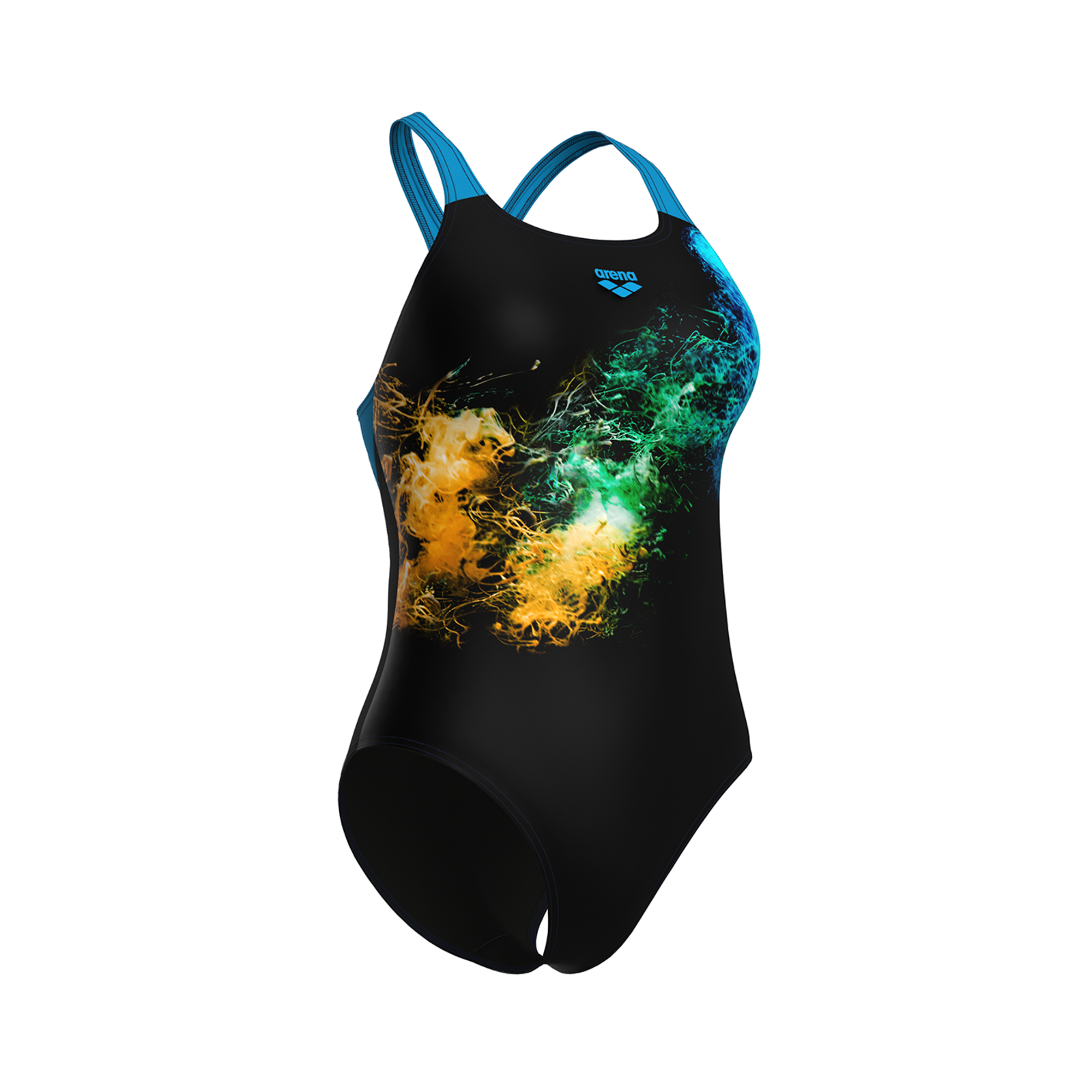 Arena W Arena Vibrant Swimsuit Swim Pro Back Badeanzug in SCHWARZ