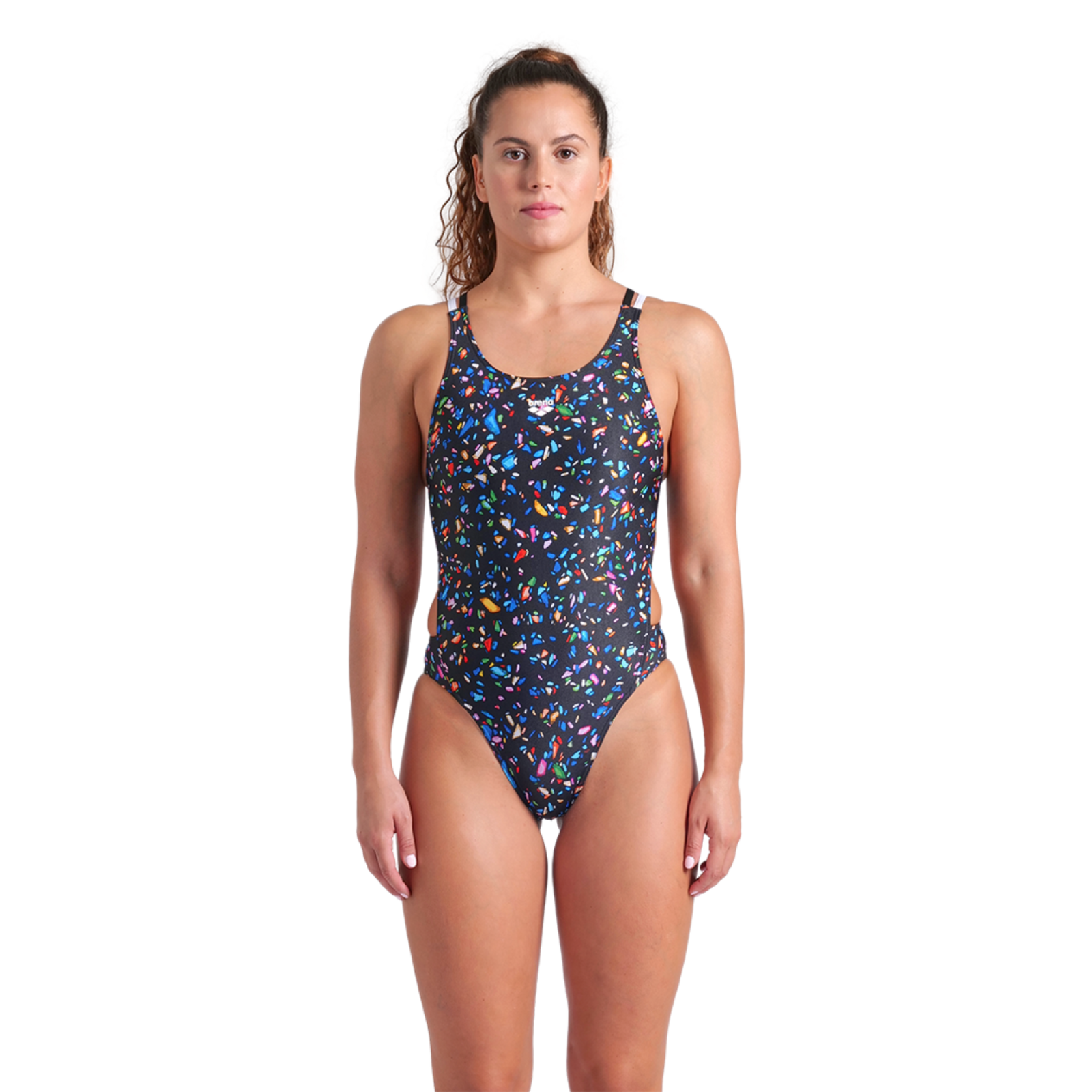 Arena W Arena Confetti Swimsuit Swim Tech Multi Badeanzug in MEHRFARBIG