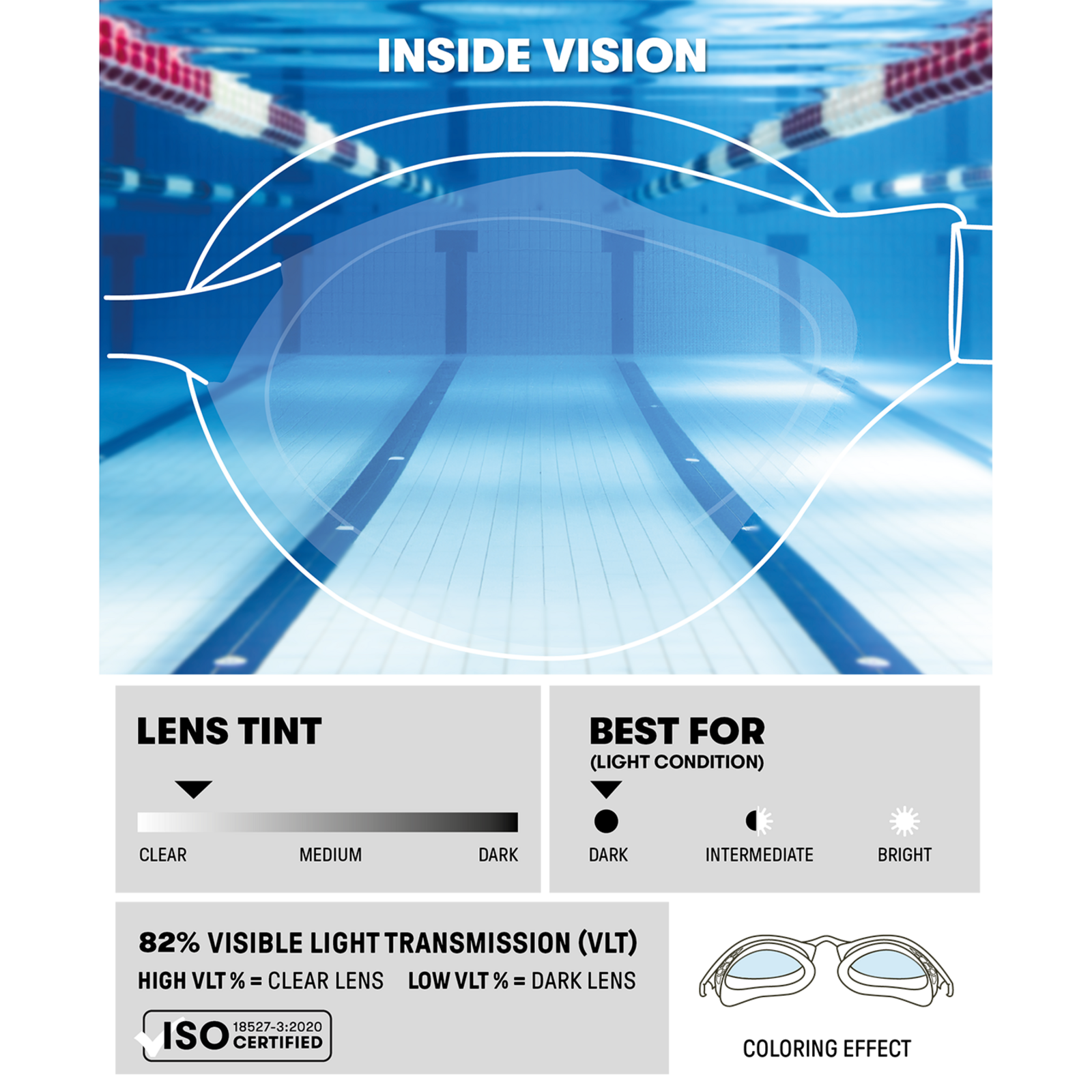 Arena Jr Air Mirror Trainingsschwimmbrille in MEHRFARBIG