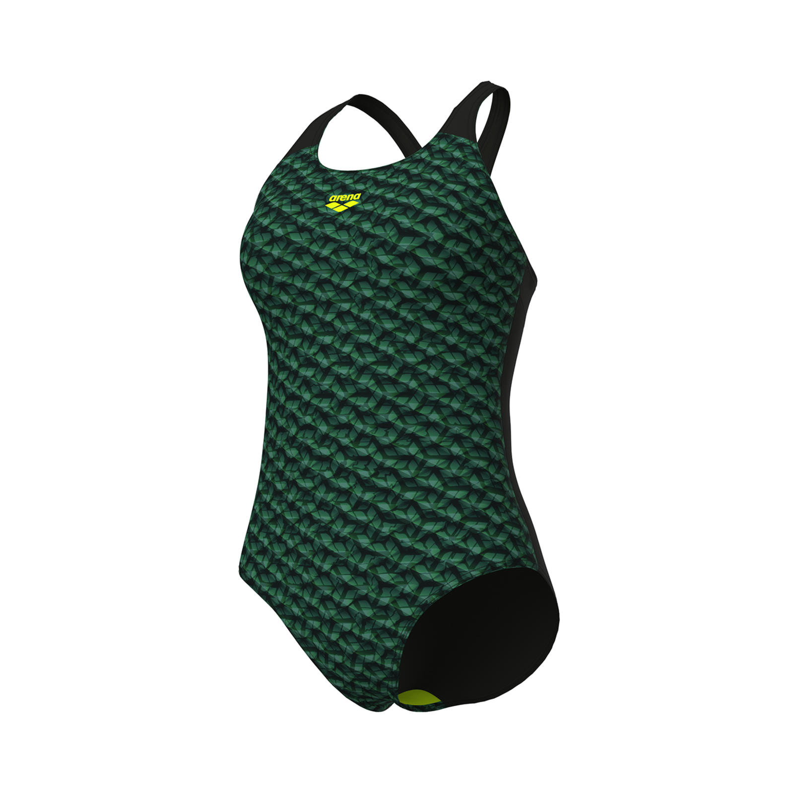 Arena W Arena Monogram Swimsuit Control Pro Low B Badeanzug in GRÜN