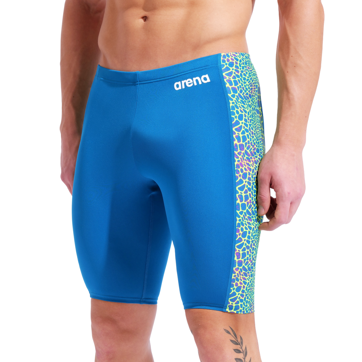Arena M Arena Snakeskin Swim Jammer Swim Jammer in BLAU