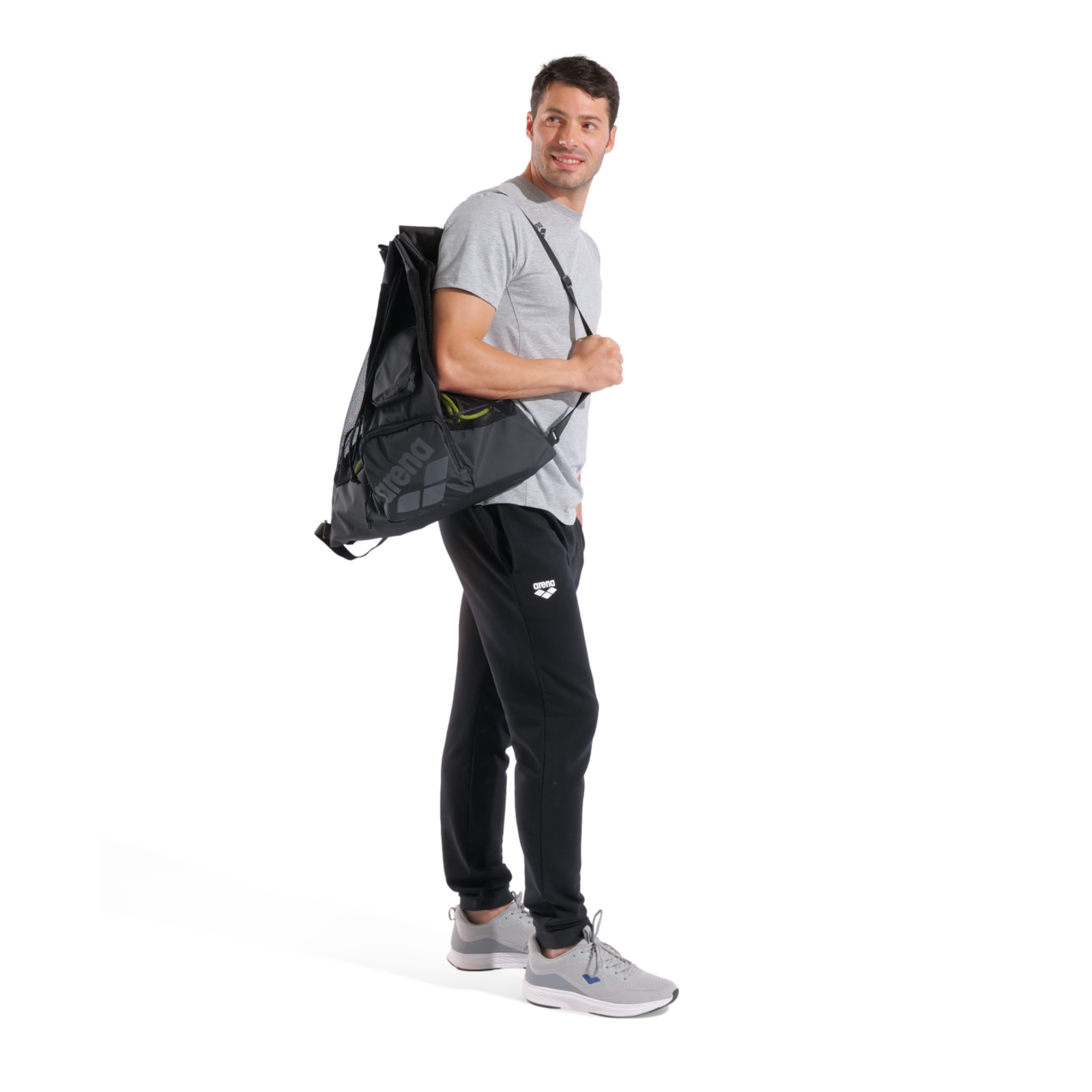 Arena Arena All Set Mesh Bag Gymbag in SCHWARZ