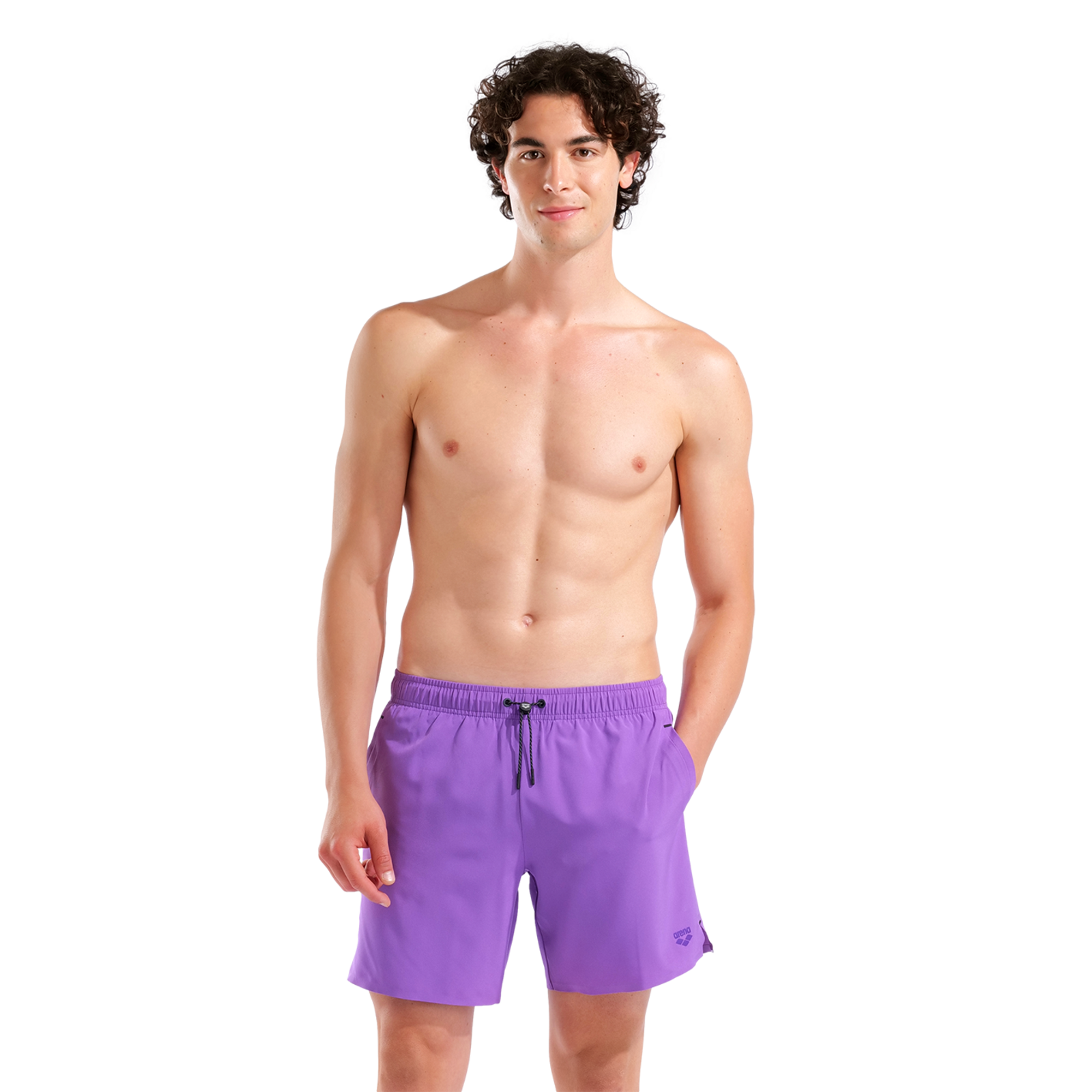Arena M Arena Evo Beach Boxer Solid Beach Short in VIOLETT