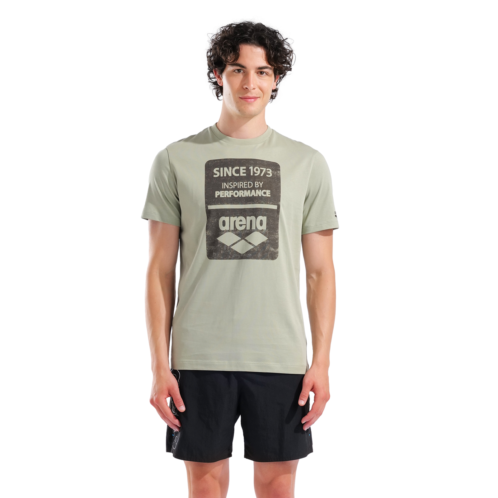 Arena M Arena 1973 Print T-Shirt T-Shirt in GRÜN