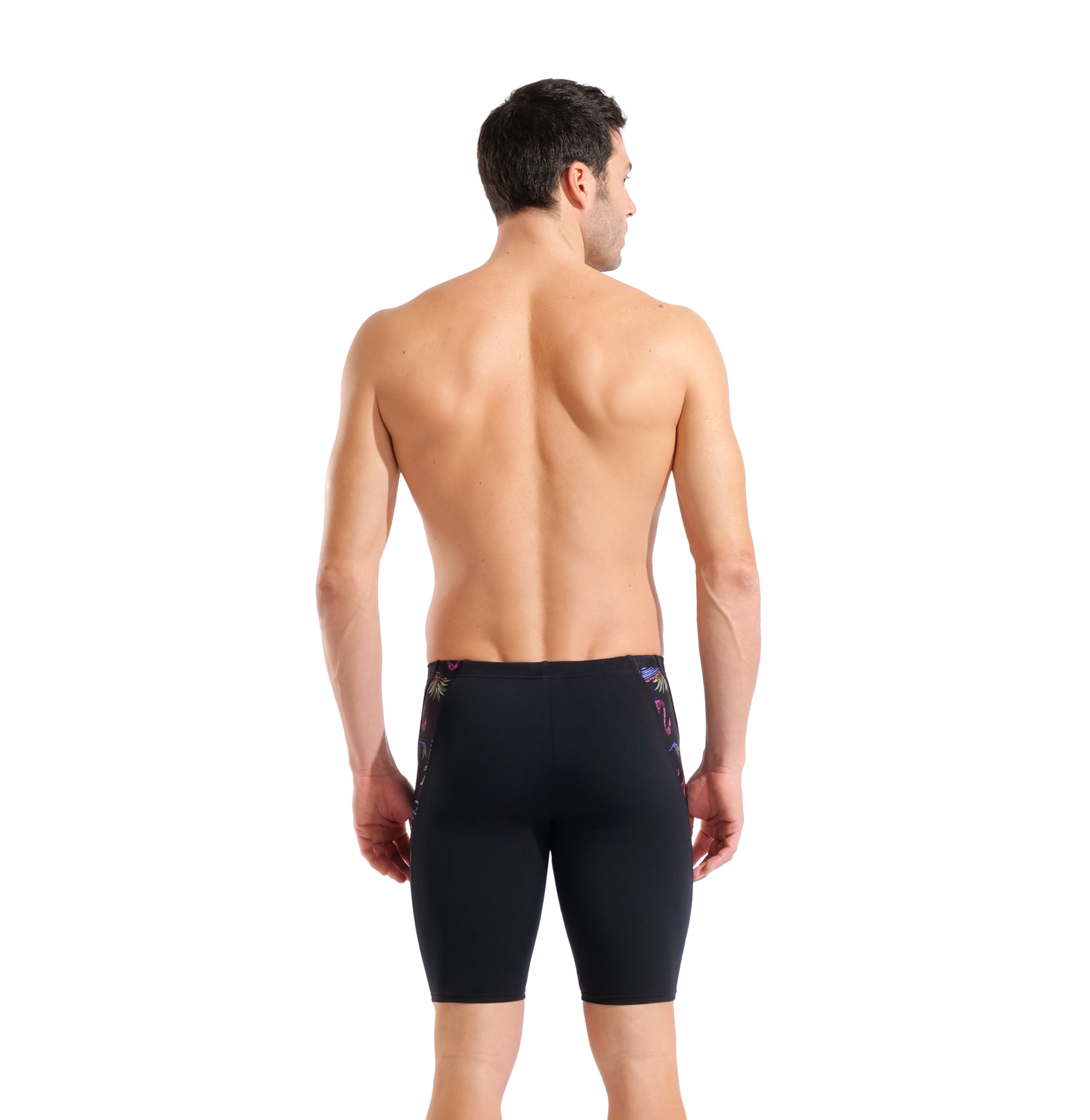 Arena M Arena Flamingo Swim Jammer in SCHWARZ