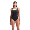 W Arena Swimsuit Gianna Squared Back Maillot de bain sculptant - black/night grey/white / D 36