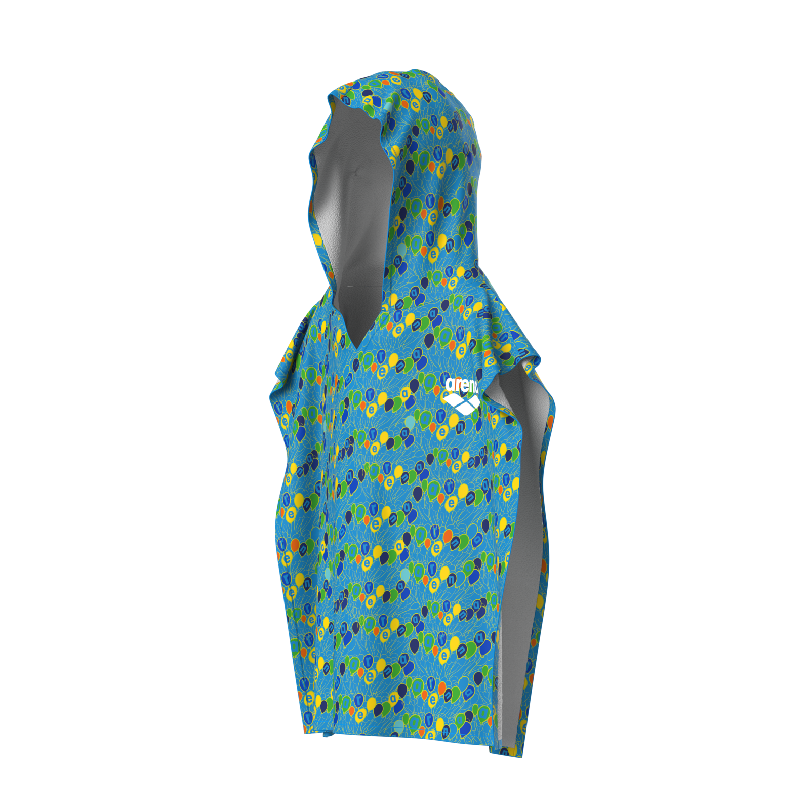 Arena Arena Kids Terry Printed Poncho Bademantel in BLAU
