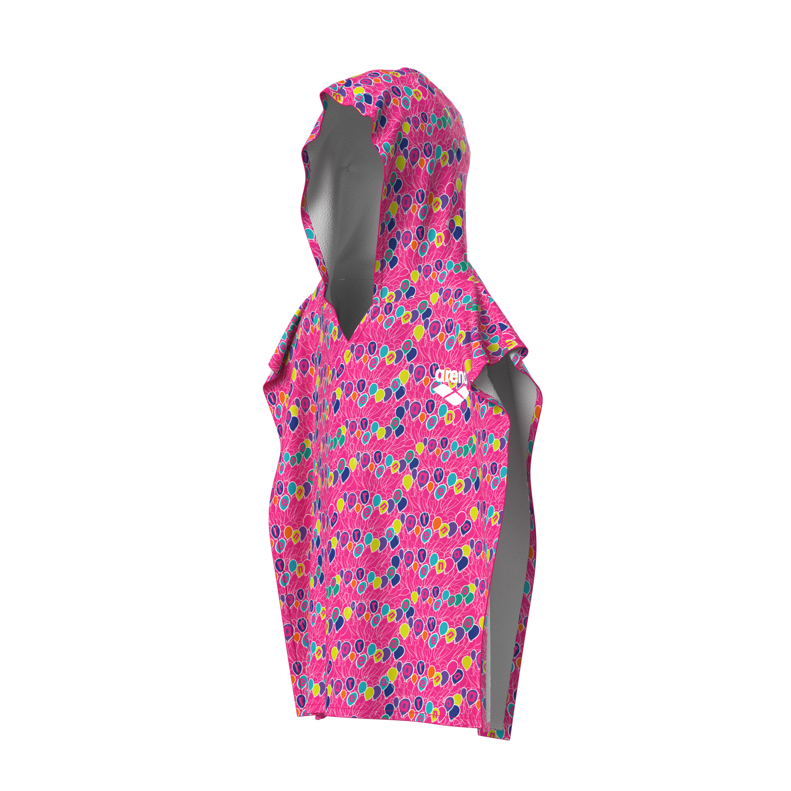 Arena Arena Kids Terry Printed Poncho Bademantel in PINK