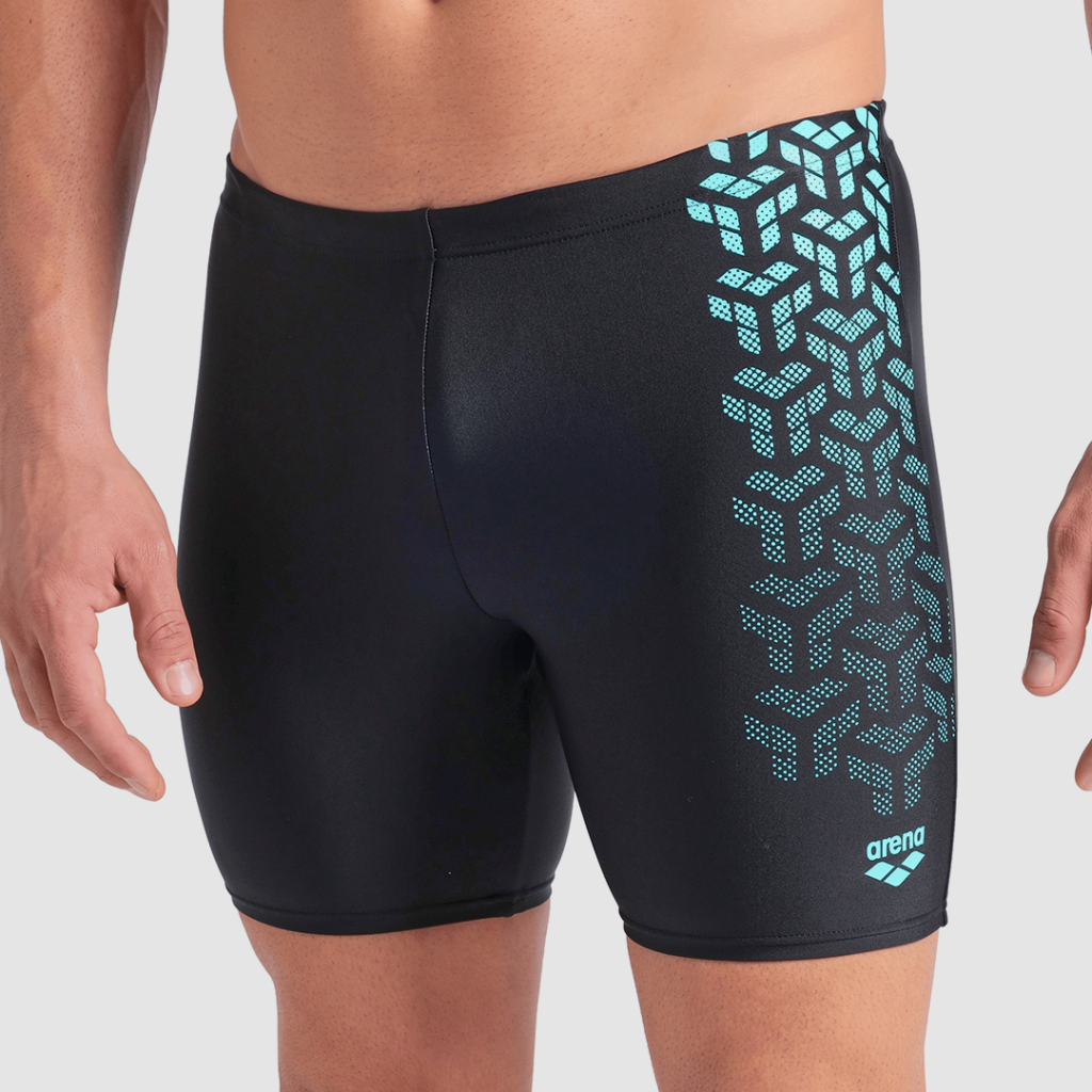 Arena Arena Kikko V Swim Mid Jammer Graphic in SCHWARZ