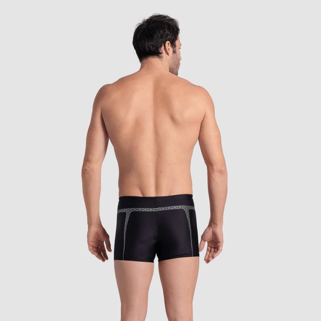 M Arena Pro_File Swim Short Graphic Swim Short black/silver model_bild_back_brandshop