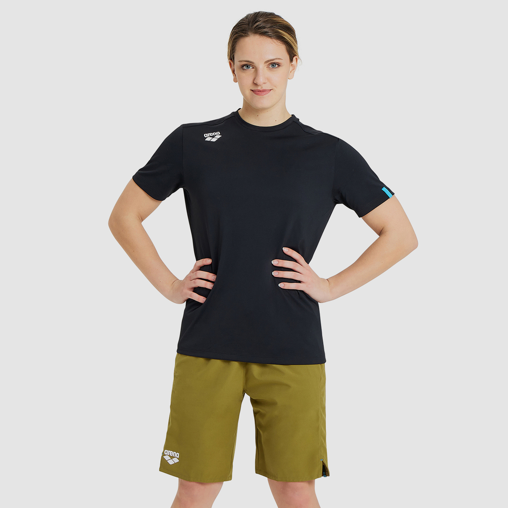 Arena Team T-Shirt Solid in SCHWARZ