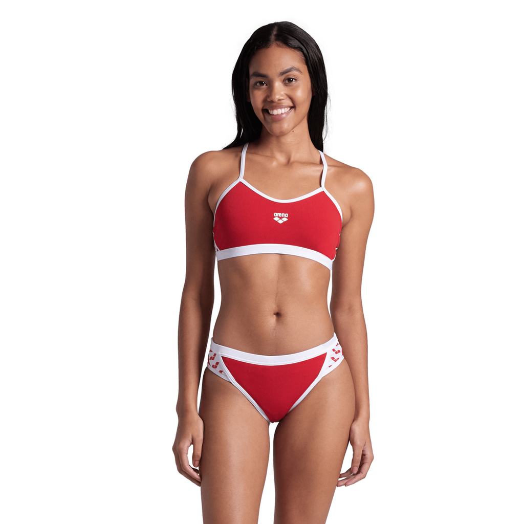 Arena Arena Icons Bikini Cross Back Solid Bikini in ROT