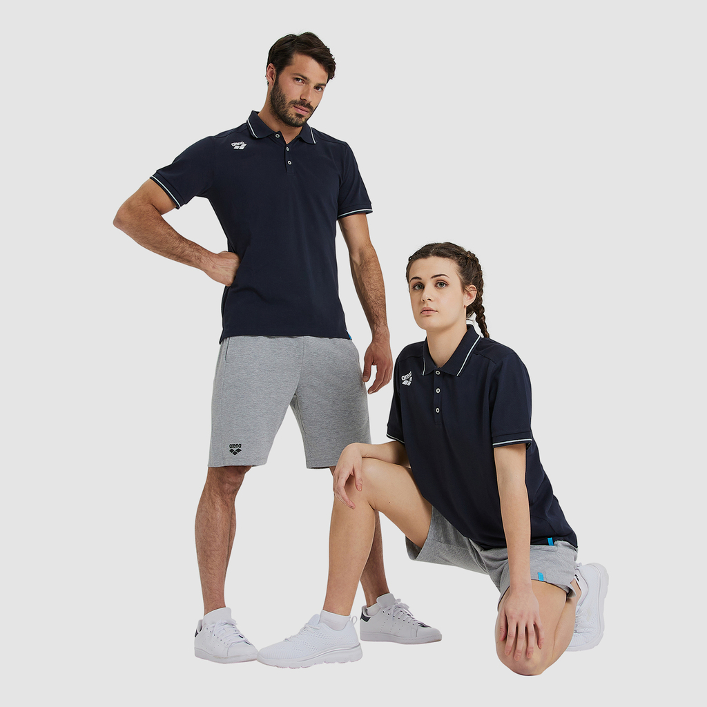 Arena Team Poloshirt Solid Cotton in BLAU