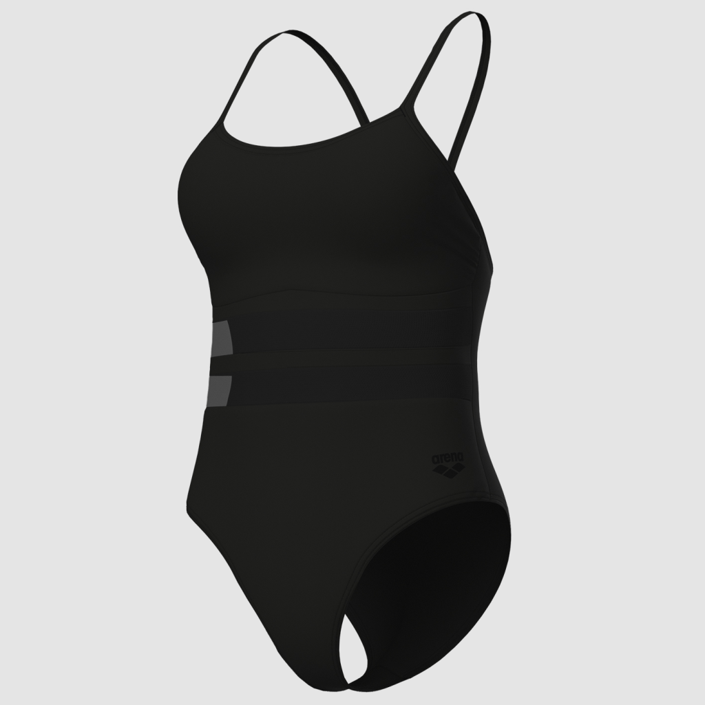 Arena W Arena Mesh Equals Swimsuit Back B Badeanzug in SCHWARZ