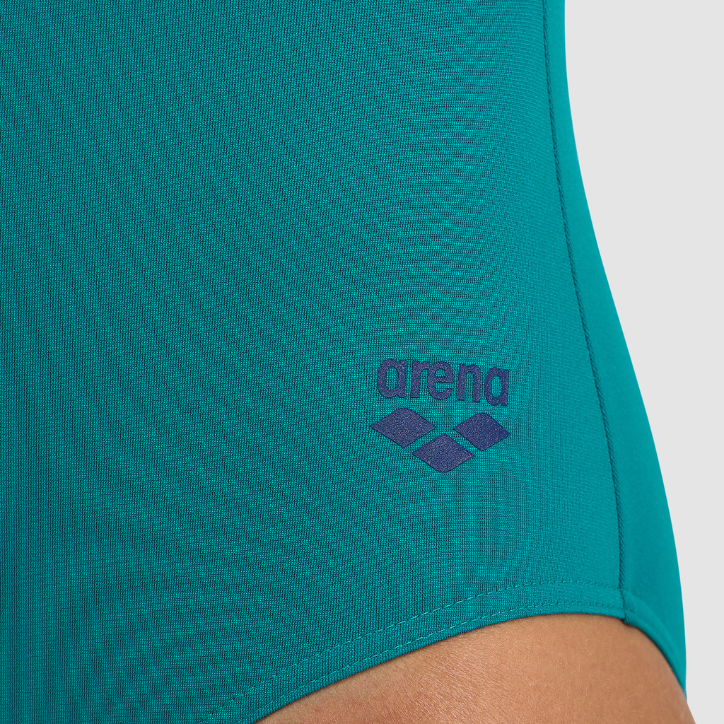 Arena Arena Kikko Pro Swimsuit V Back Graphic Badeanzug in GRÜN