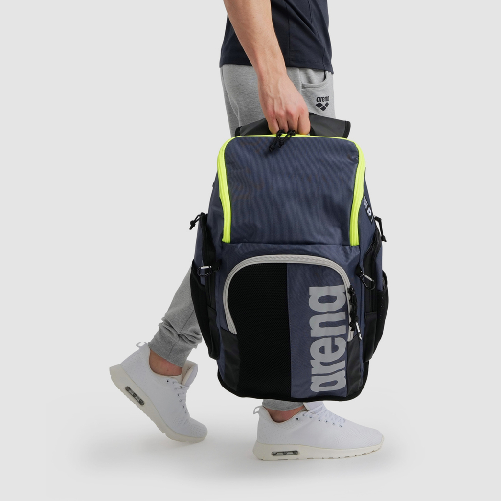 Spiky III Backpack 45 Sportrucksack navy/neon yellow detail_bild2_brandshop