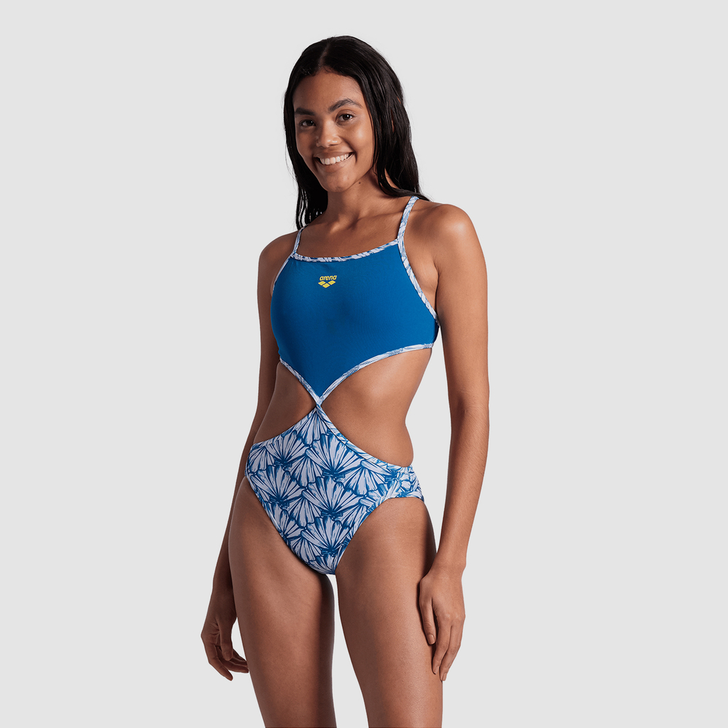 Arena Rule Breaker Swimsuit Twist'N'Mix R Badeanzug in BLAU