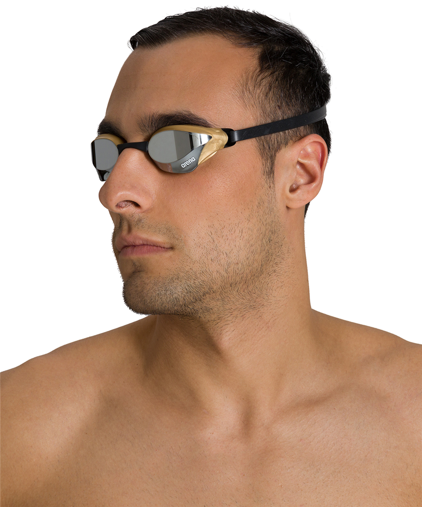 Arena Cobra Core Swipe Mirror Schwimmbrille in GELB