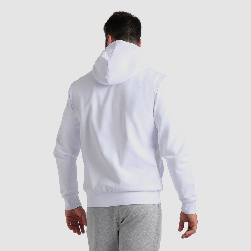 Team Hooded Jacket Panel white model_bild_back_brandshop