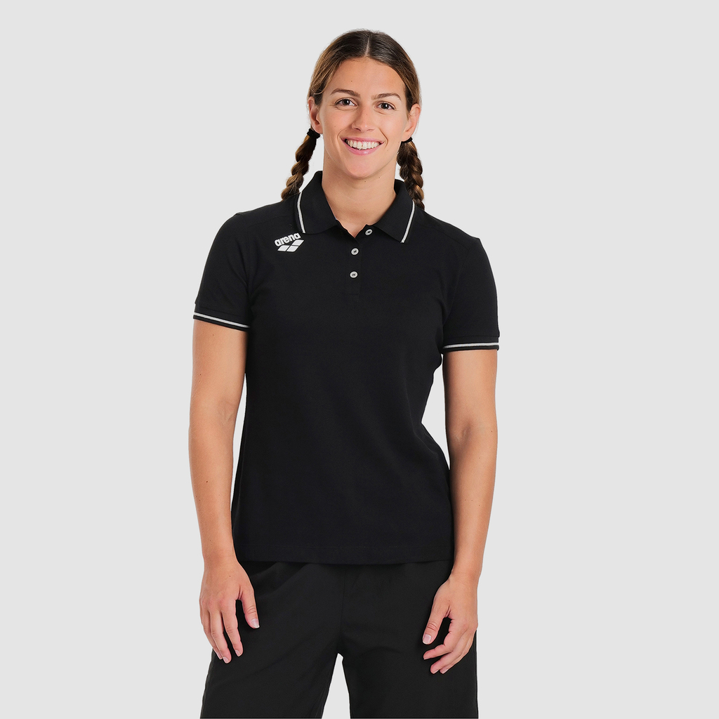 Team Poloshirt Solid Cotton black Hauptbild_brandshop