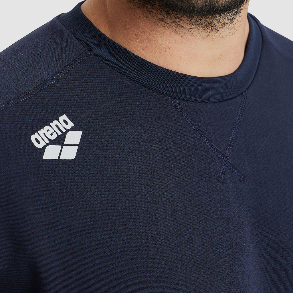 Arena Crew Sweat Solid in BLAU