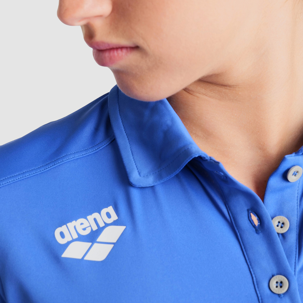 Arena Team Poloshirt Solid in BLAU