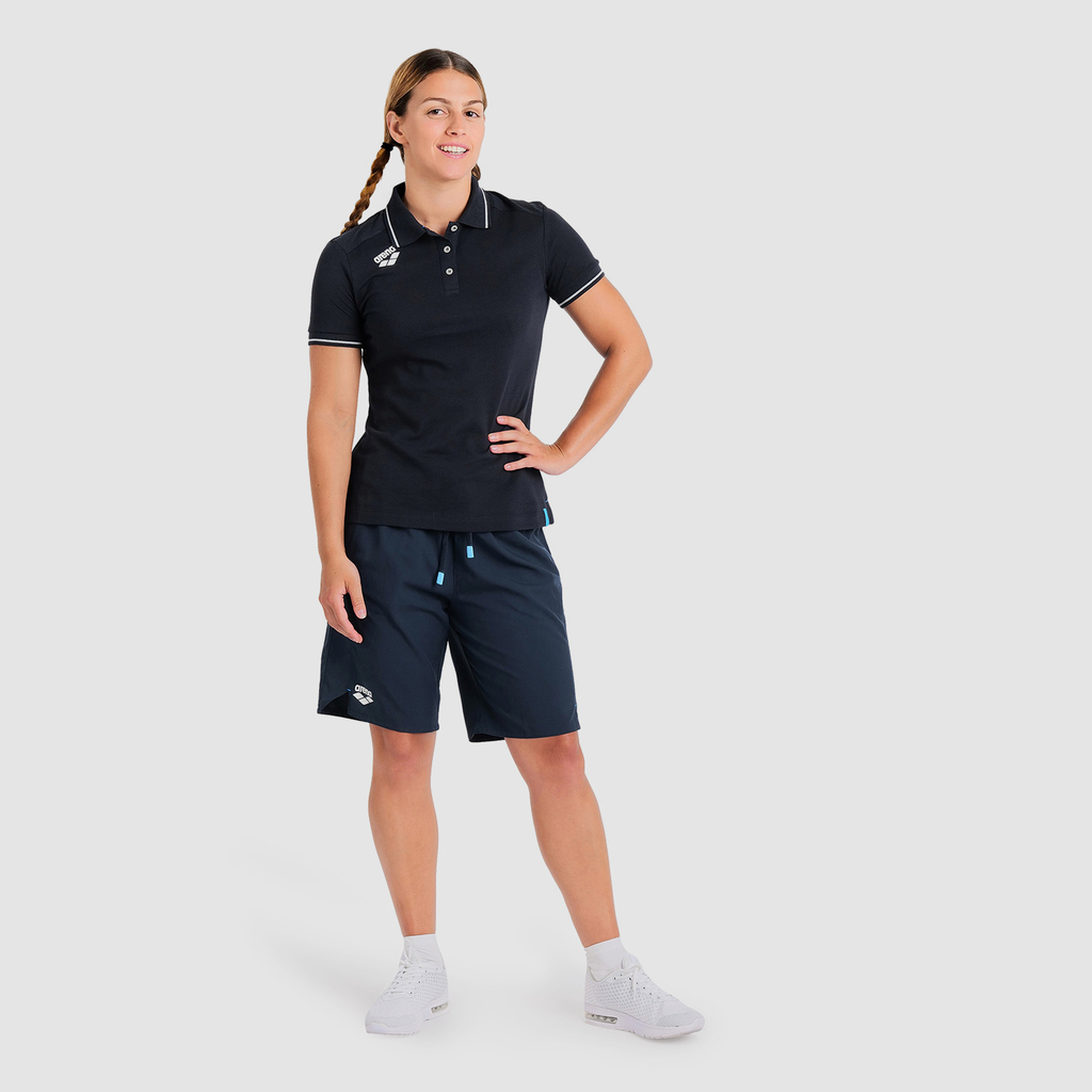 Arena Team Poloshirt Solid Cotton in BLAU