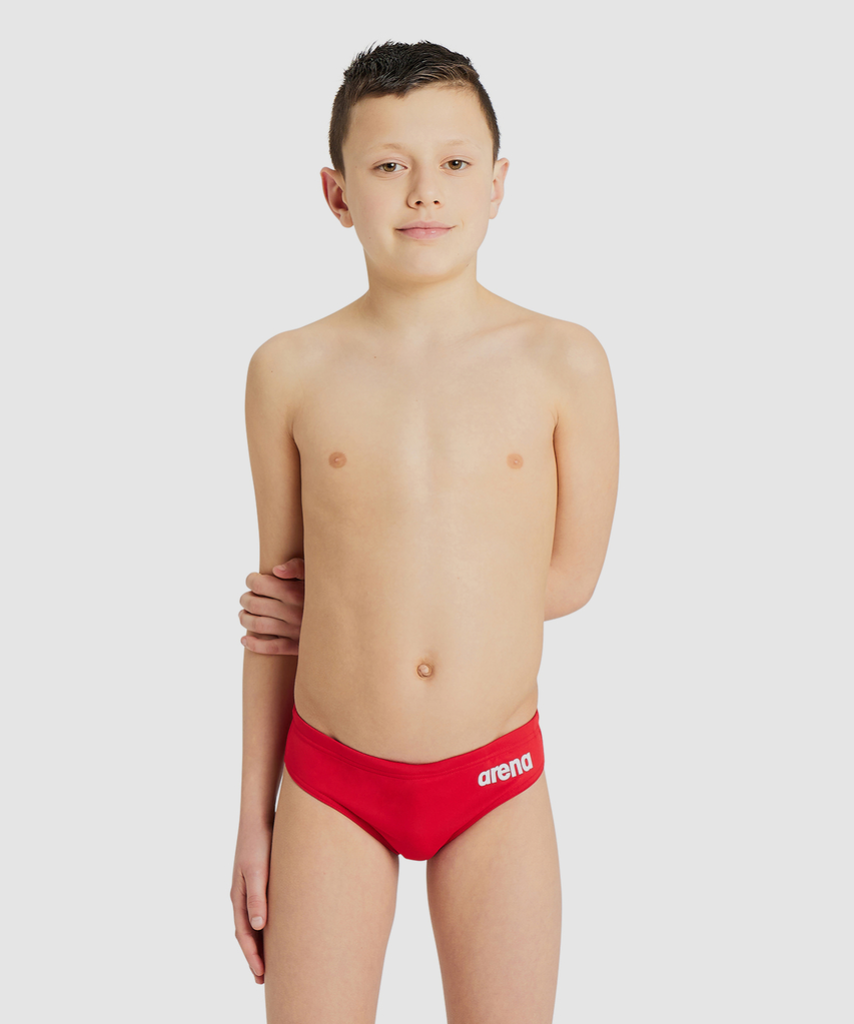 Team Swim Briefs Solid Swim Slip red/white model_bild_brandshop