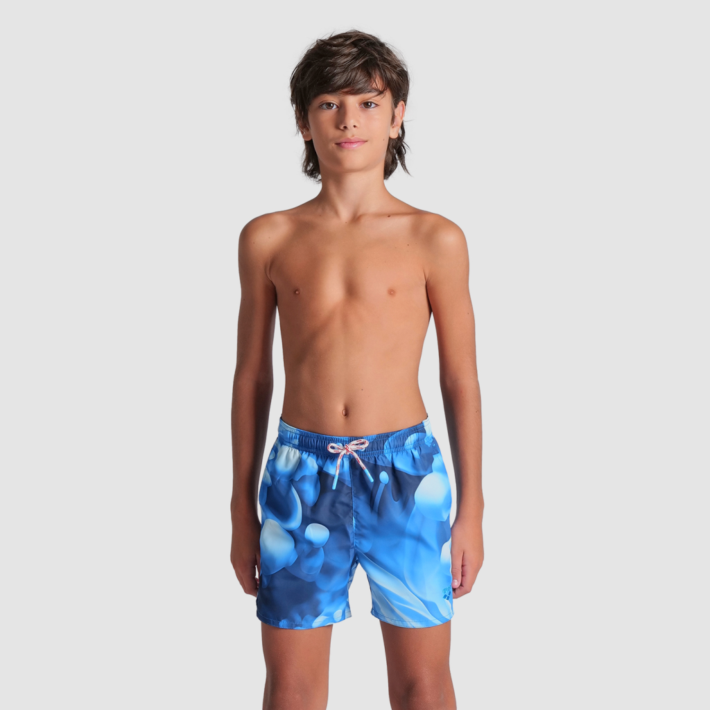 Arena B Beach Boxer Allover Beach Short in BLAU