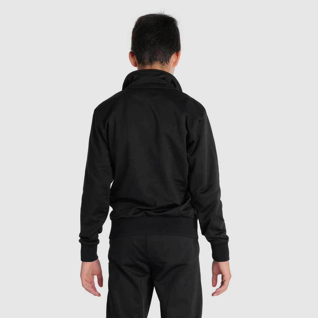 Team Jacket Panel Knitted Poly black rueckseite_bild_brandshop