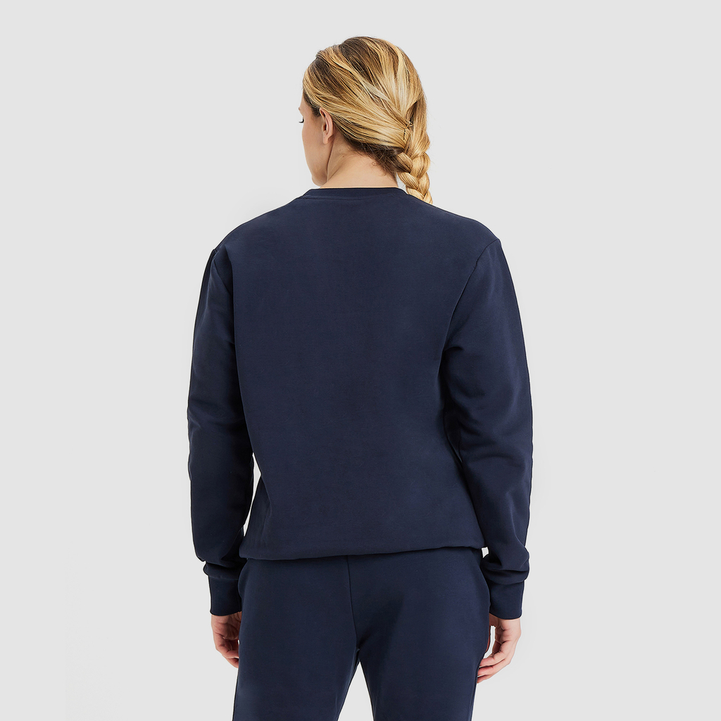 Crew Sweat Solid navy model_bild_back_brandshop