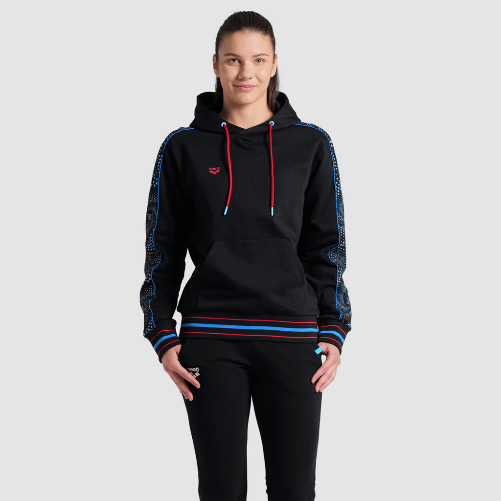 Arena Fireflow Hooded Sweat Inserts Kapuzenpullover black/black multi Hauptbild_brandshop