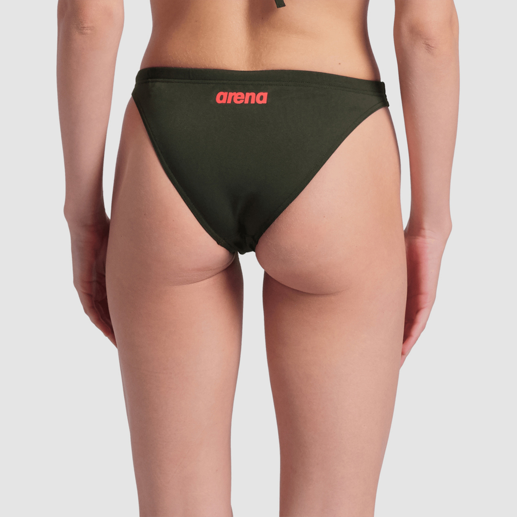 Team Swim Bottom Solid Bikini dark sage model_bild_back_brandshop