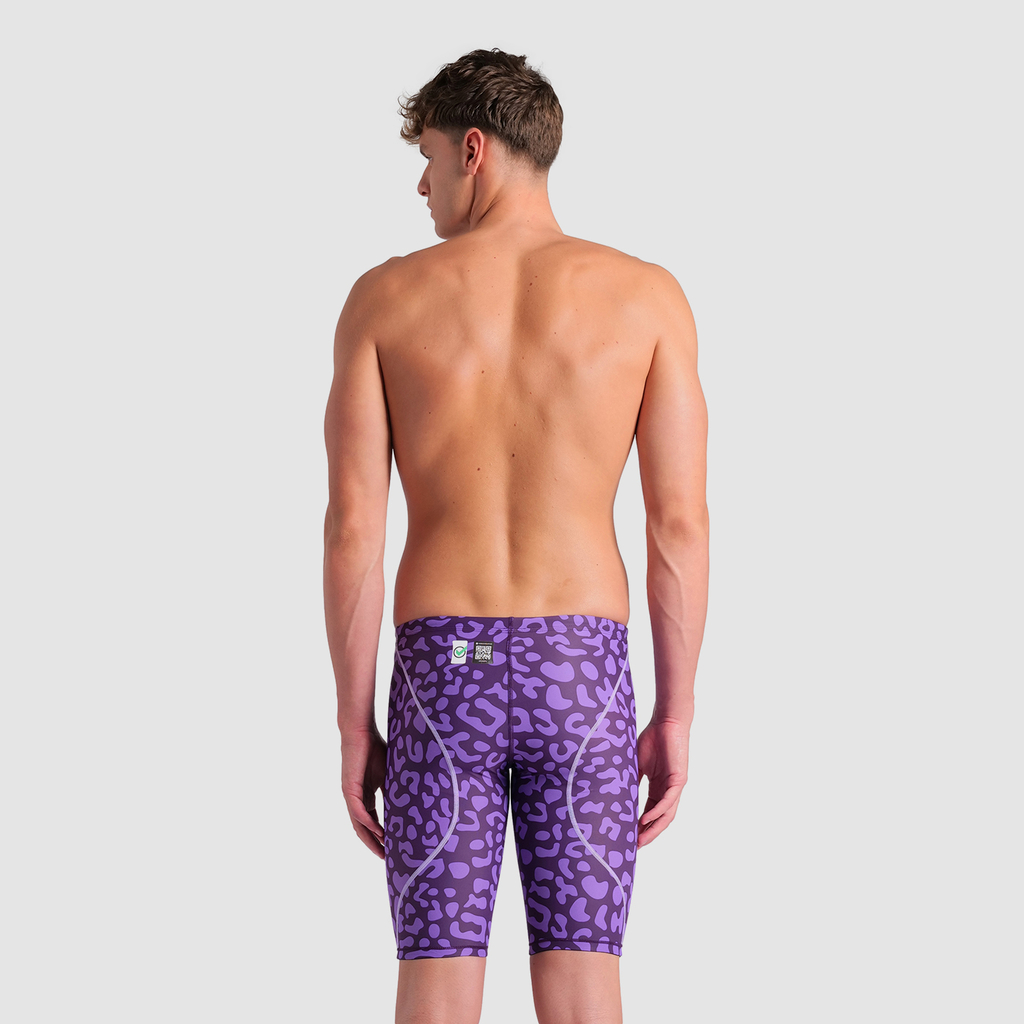 Powerskin St NexT Caimano Wettkampfjammer leopard skin violet model_bild_back_brandshop