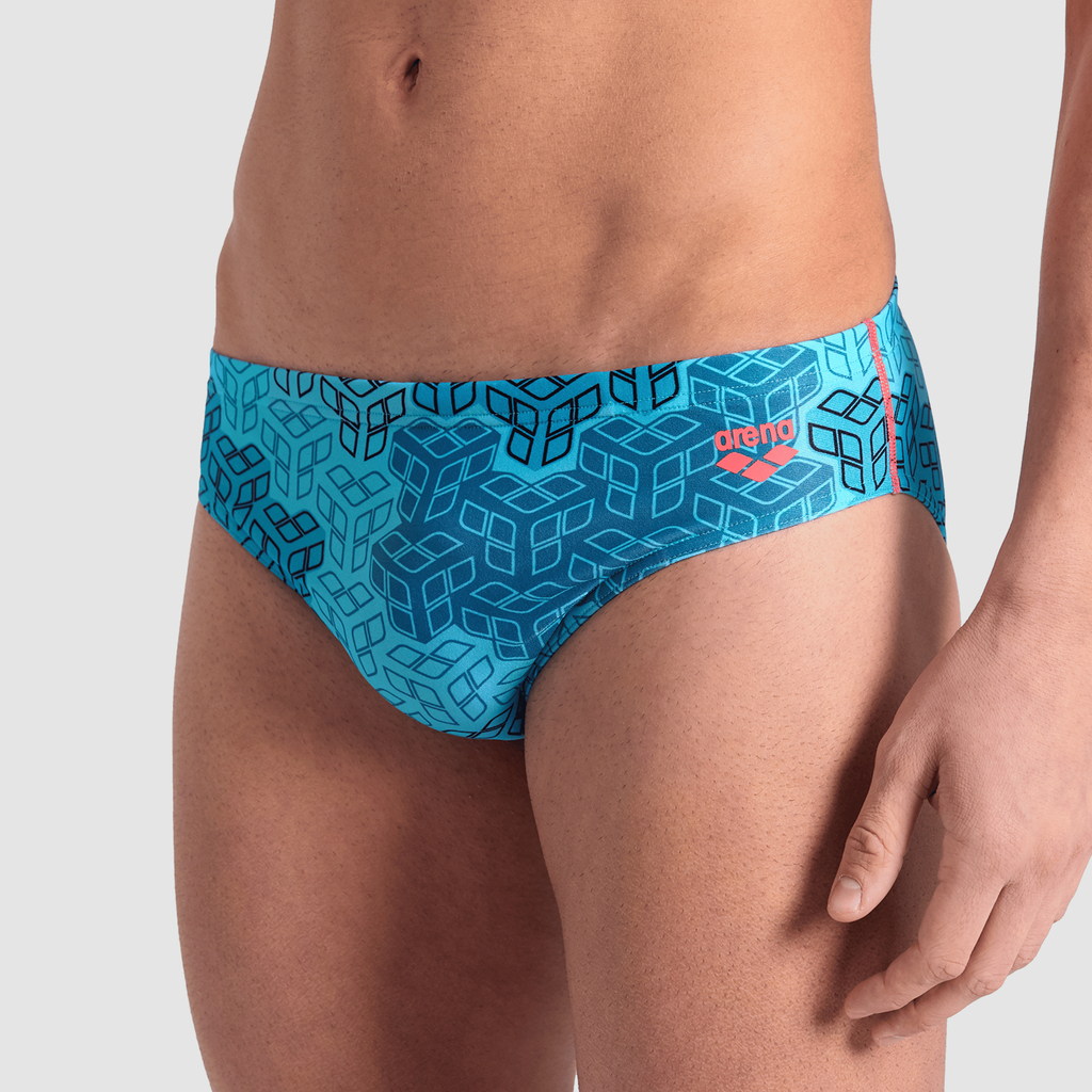 Arena M Arena Camo Kikko Swim Briefs Swim Slip in BLAU