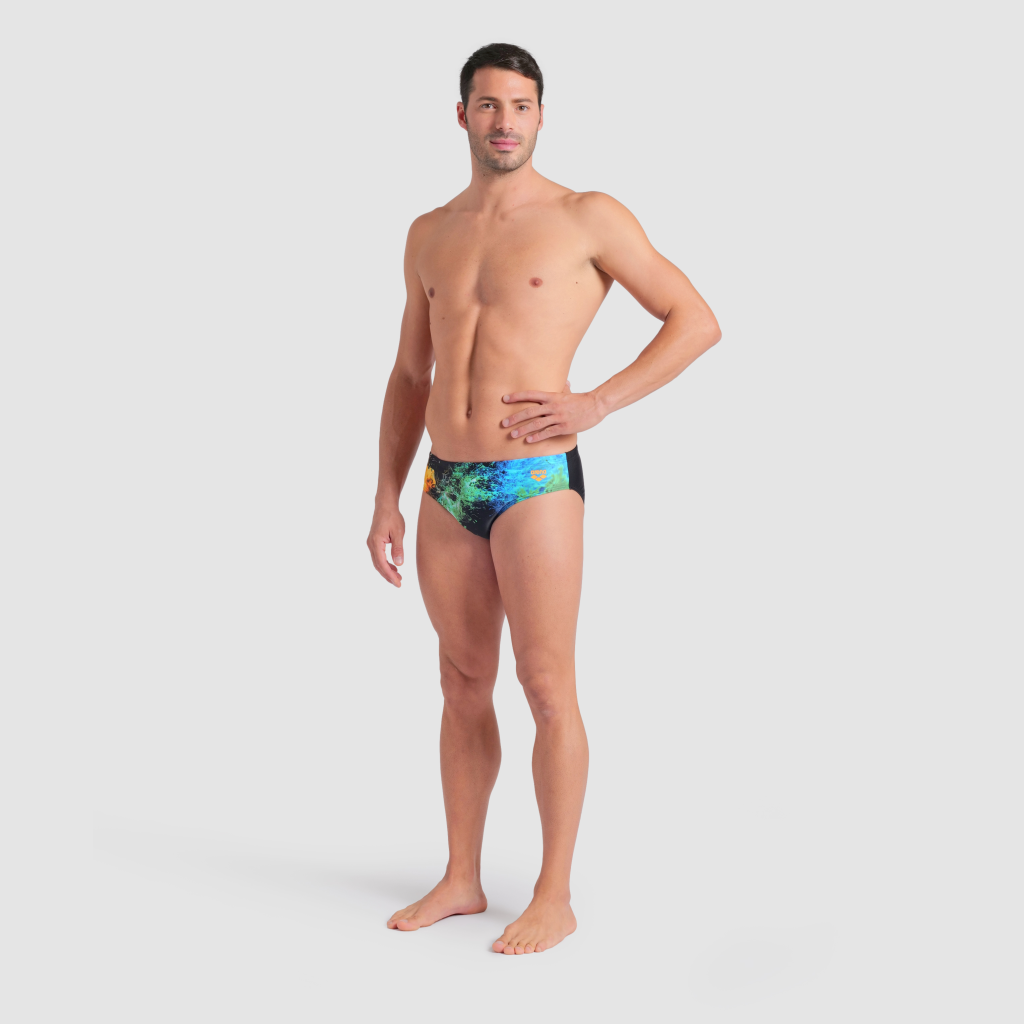 Arena M Arena Vibrant Swim Briefs Swim Slip in SCHWARZ