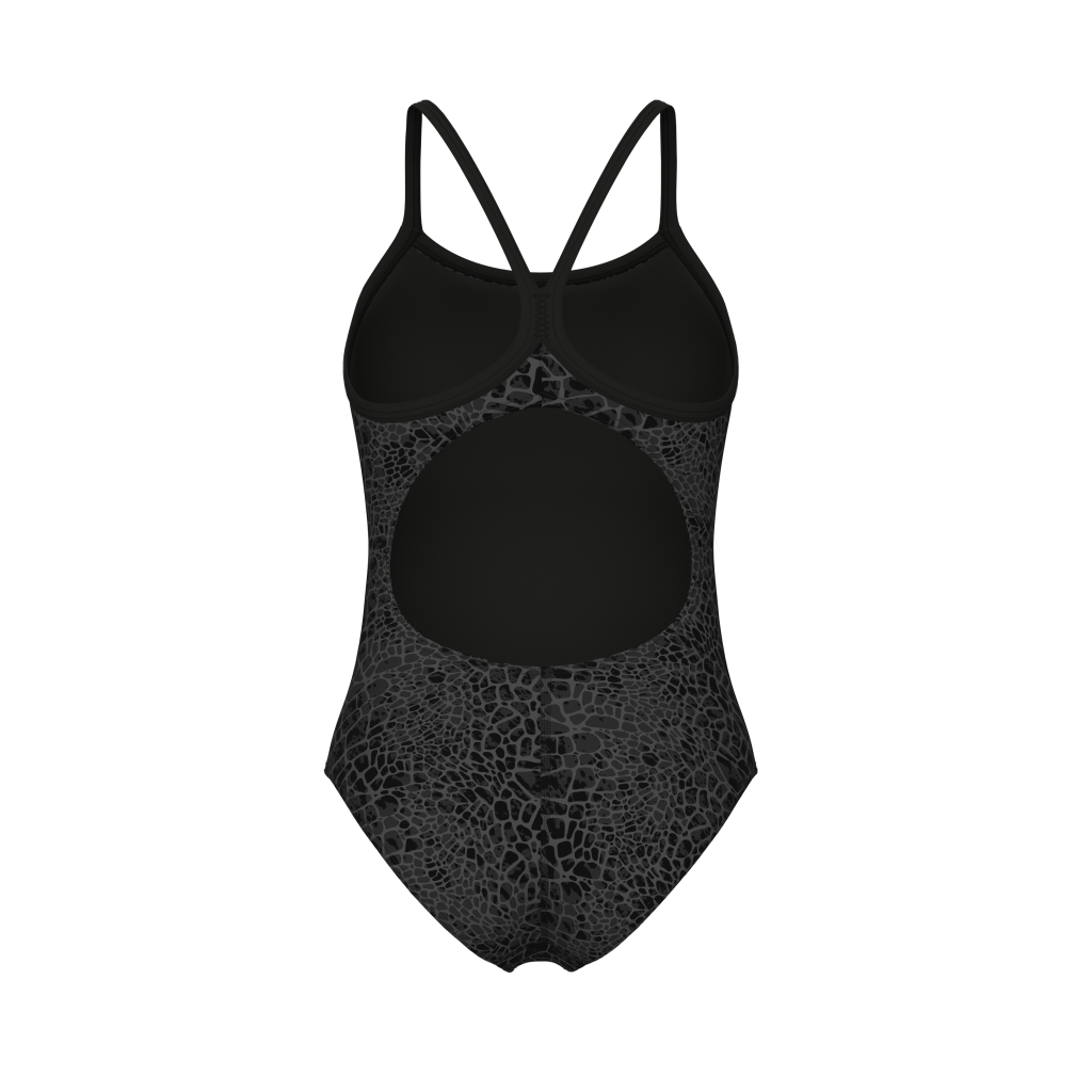 Arena W Arena Snakeskin Swimsuit Lightdrop Back Badeanzug in SCHWARZ