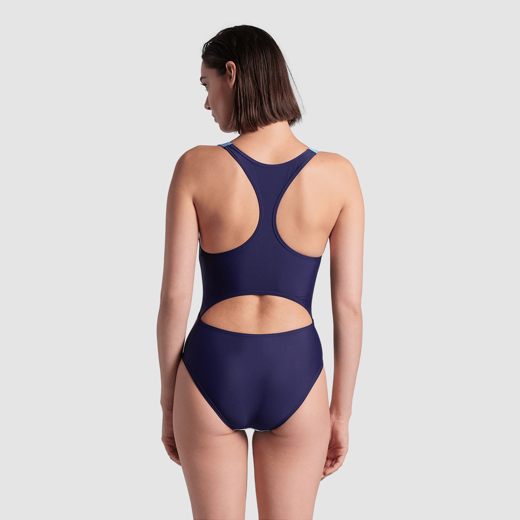 W Arena Seafloor Swimsuit Y Back Badeanzug navy/turquoise multi rueckseite_bild_brandshop